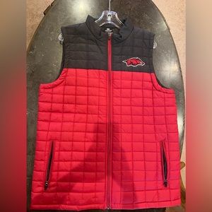 Red/Charcoal Arkansas Razorback Vest